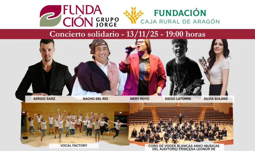 I edición concierto solidario junto a Fundación Caja Rural de Aragón