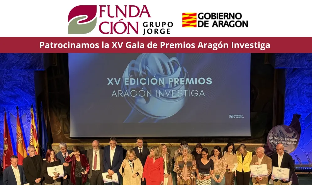 3er año consecutivo patrocinando Premios Aragón Investiga
