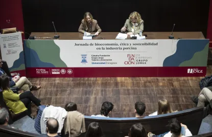 Celebramos la I Jornada de bioeconomía, ética y sostenibilidad en la industria porcina en la Universidad de Zaragoza 