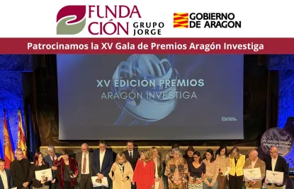 3er año consecutivo patrocinando Premios Aragón Investiga