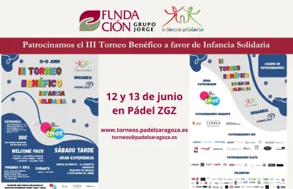 Patrocinamos el III Torneo benéfico a favor de Infancia Solidaria